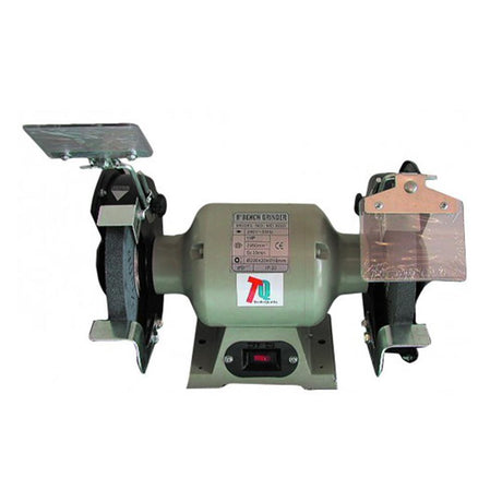 tradequip bench grinder - light green with covers
