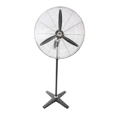 commercial steel workshop fan with four legs and three fan props