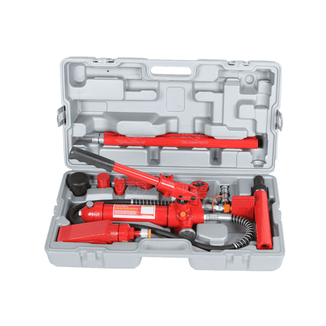 tradequip workshop tool - red tools inside a grey storage box