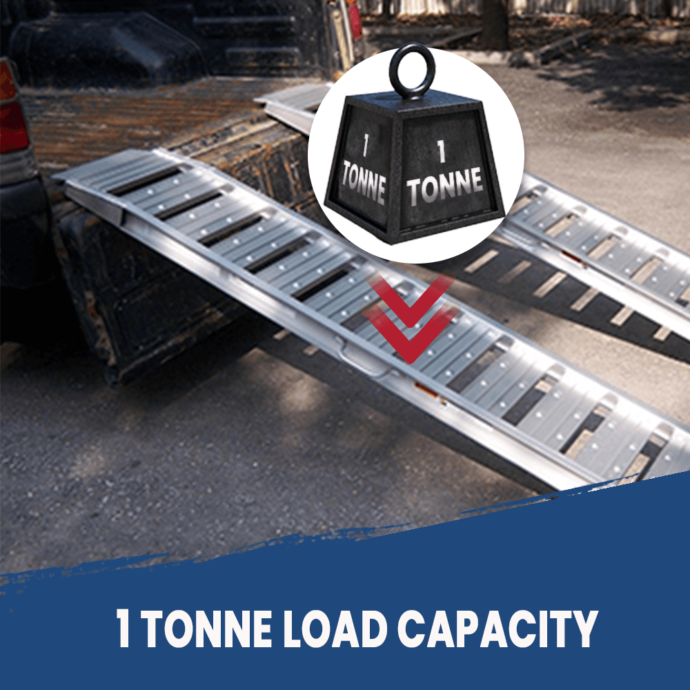 Heeve 1 Tonne 2.1m x 330mm Aluminium Loading Ramps