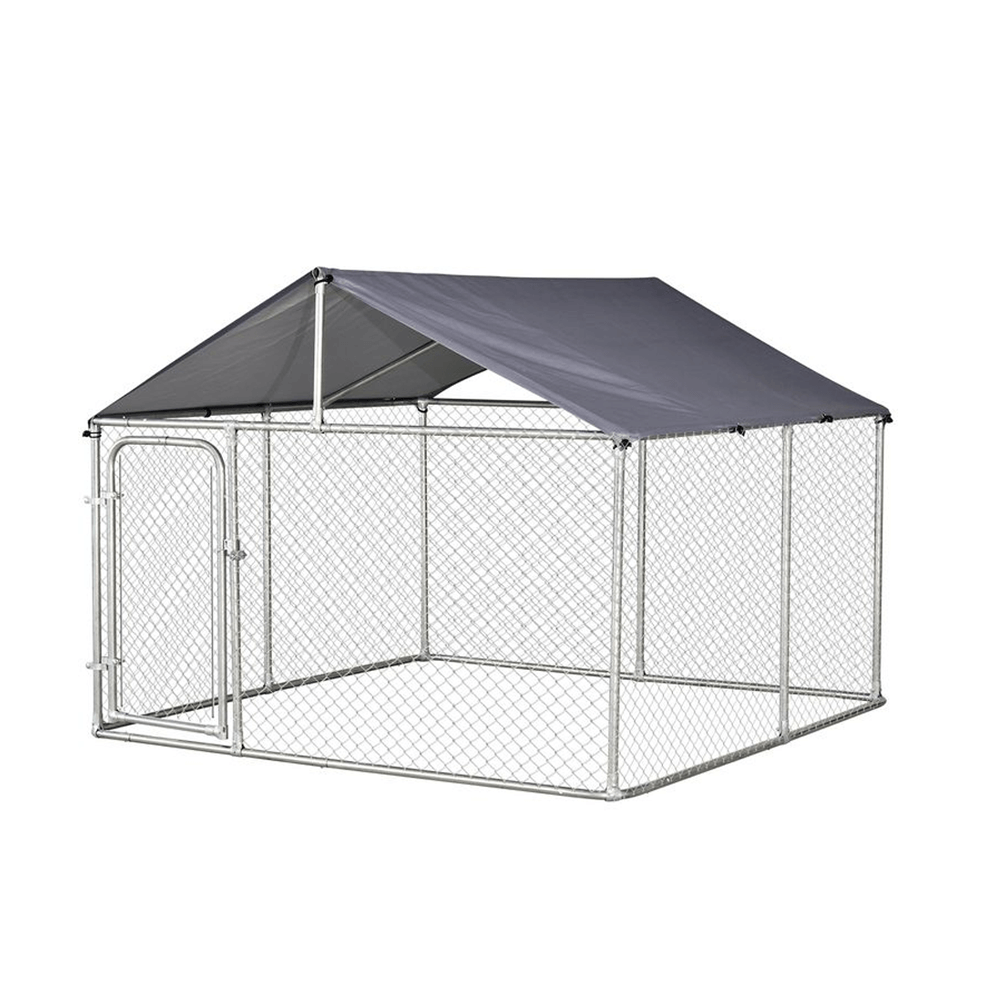 Heeve Pet Products Small Heeve Galvanised Steel Dog Cage With Oxford Roof