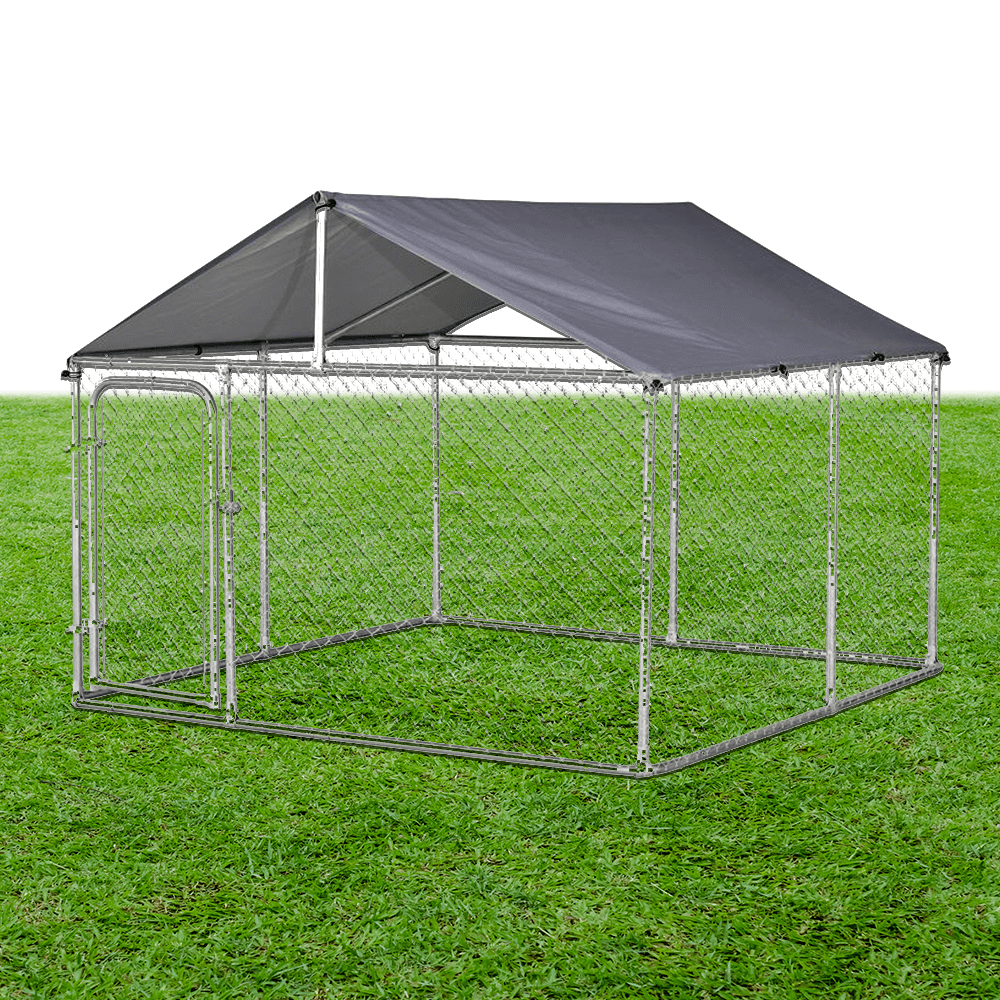 Heeve Pet Products Heeve Galvanised Steel Dog Cage With Oxford Roof