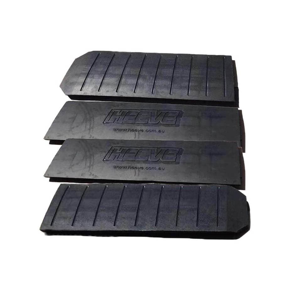 Heeve® Premium Driveway Rubber Kerb Ramp 4.8m Kit for Rolled-Edge Kerb Bundle