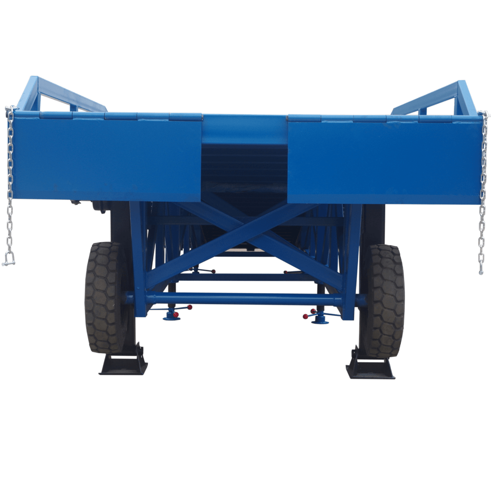 Heeve Loading Dock & Warehouse Heeve Steel Forklift Dock Ramp/Yard Ramp with Grated Surface - Manual