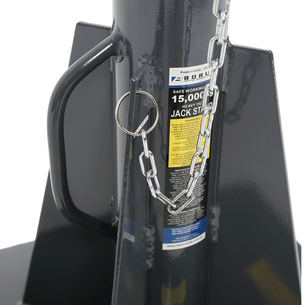 Borum Industrial Ultra Heavy-Duty Jack Stand, 15-Tonne Capacity