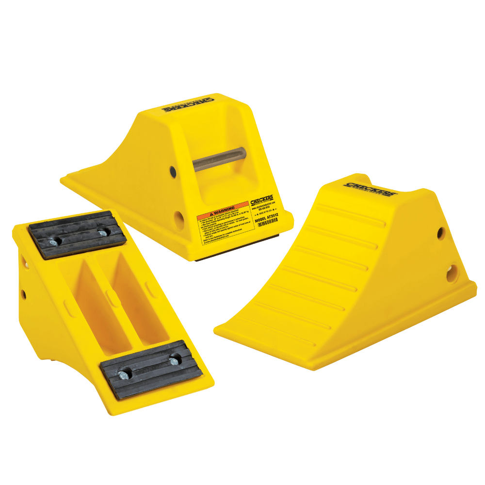 Checkers Car & Truck Checkers Fire Service & All-Terrain Rubber Pad Wheel Chock