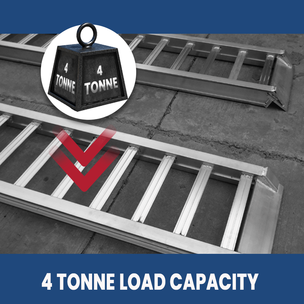 Heeve 4 Tonne 3.5m x 450mm Aluminium Loading Ramps