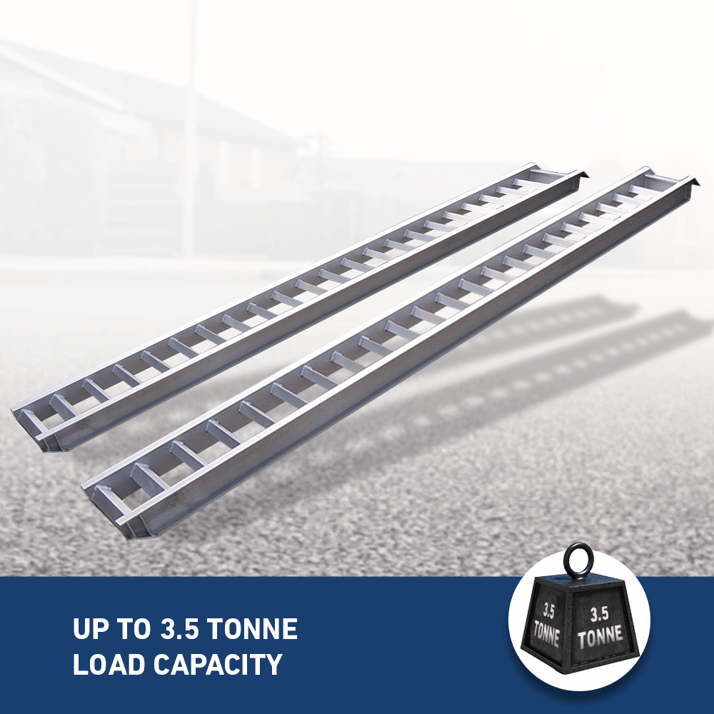Heeve 3.5 Tonne 3.5m x 430mm Aluminium Loading Ramps