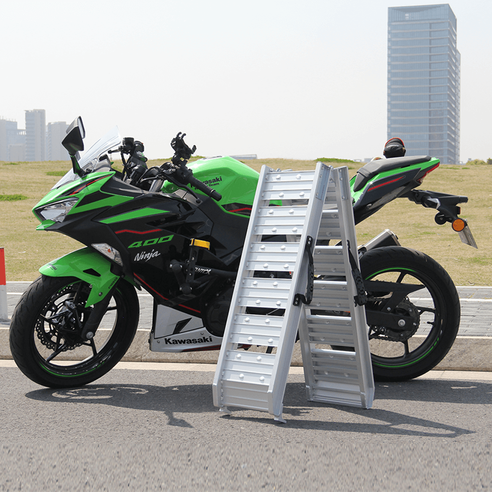 Heeve 250kg 1.8m x 280mm Folding Aluminium Motorcycle Ramp