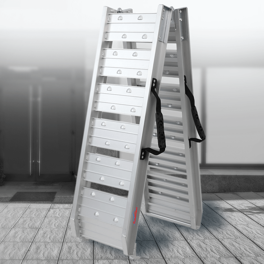 Heeve 250kg 1.8m x 280mm Folding Aluminium Motorcycle Ramp