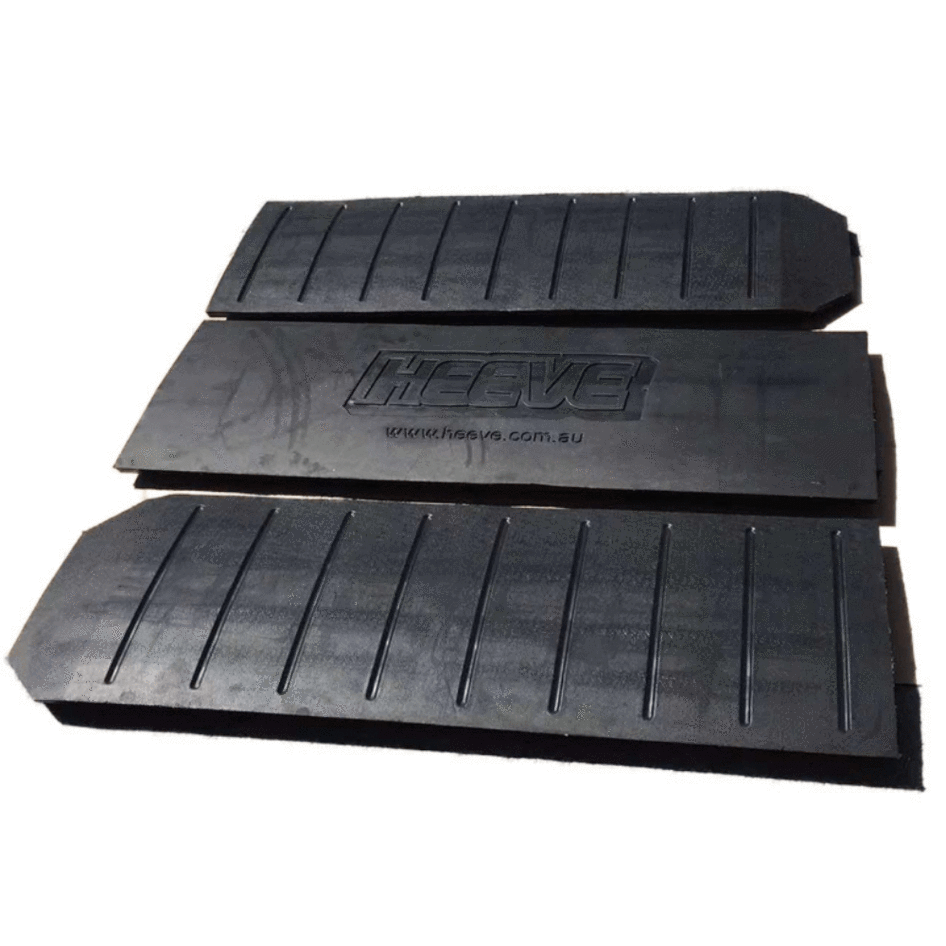 Heeve® Premium Driveway Rubber Kerb Ramp 3.6m Kit for Rolled-Edge Kerb Bundle