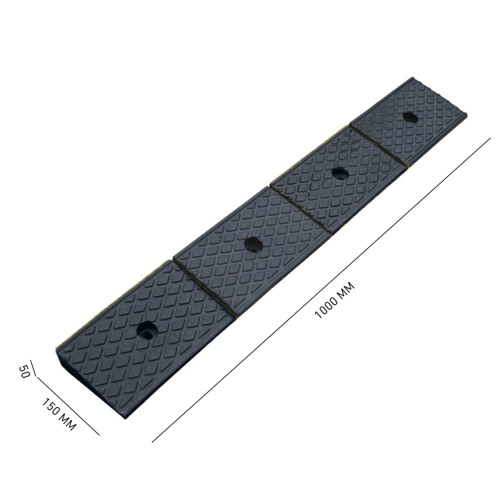 Heeve® Heavy-Duty Solid Rubber Ramp for Layback Kerb