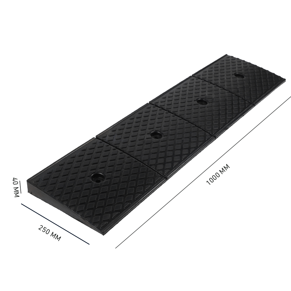 Heeve® Heavy-Duty Solid Rubber Ramp for Layback Kerb