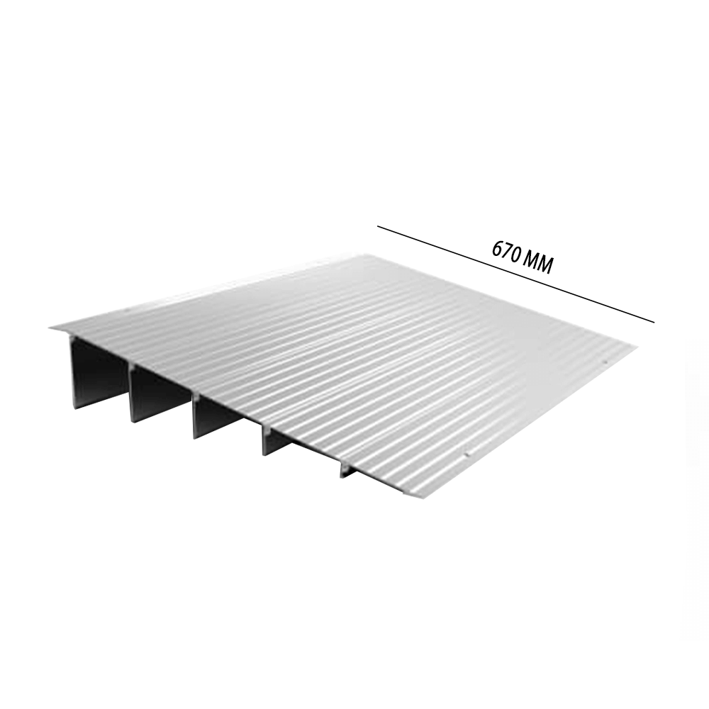 Heeve® Modular Aluminium Threshold Ramp with Channel