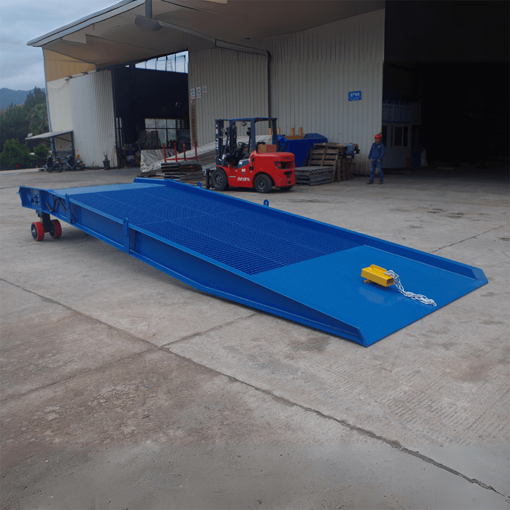 Heeve Forklift Low Dock Ramp/Yard Ramp with Grated Surface - Manual