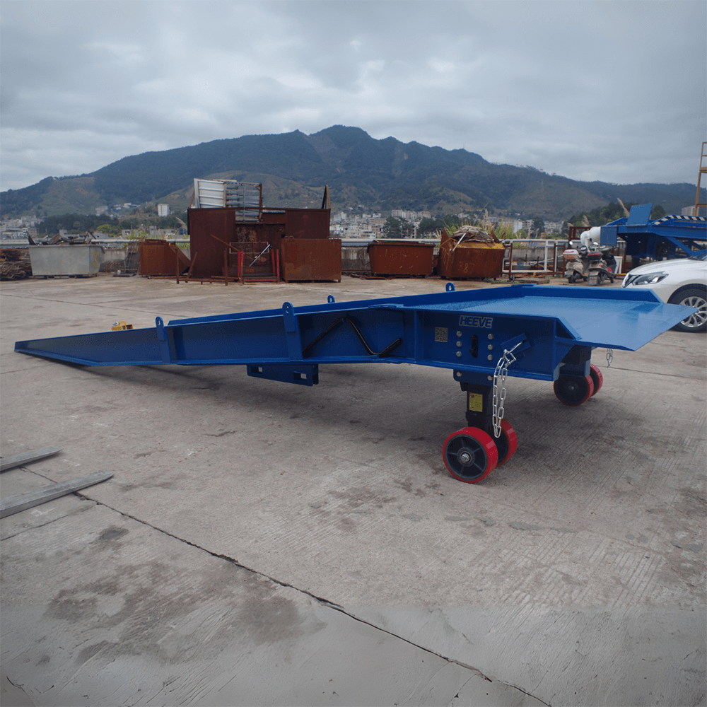 Heeve Forklift Low Dock Ramp/Yard Ramp with Grated Surface - Manual