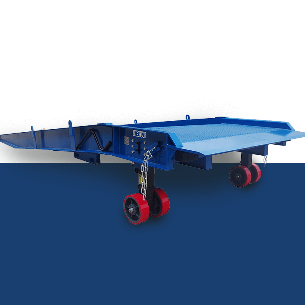 Heeve Forklift Low Dock Ramp/Yard Ramp with Grated Surface - Manual