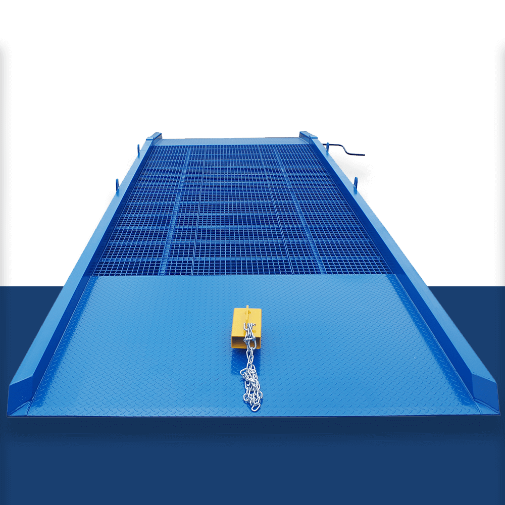 Heeve Forklift Low Dock Ramp/Yard Ramp with Grated Surface - Manual