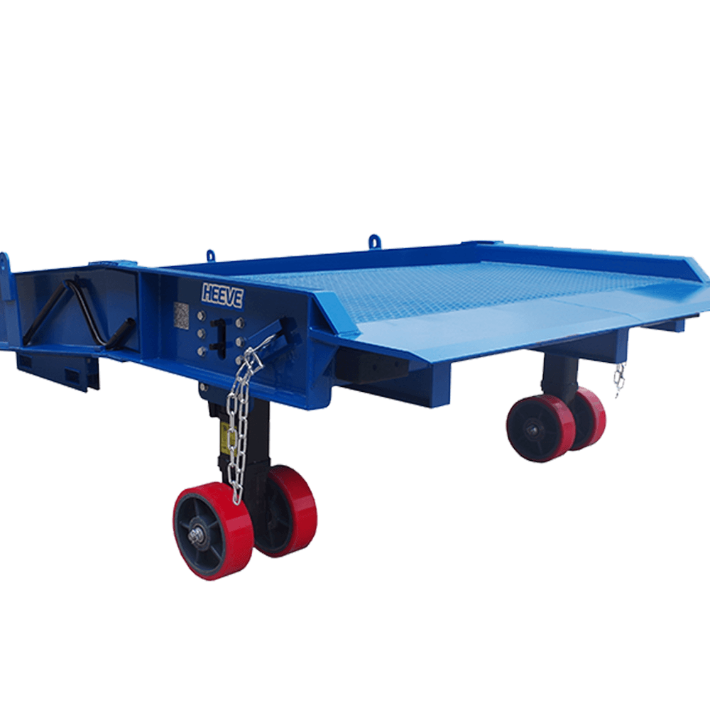 Heeve Forklift Low Dock Ramp/Yard Ramp with Grated Surface - Manual