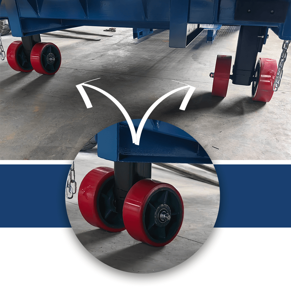 Heeve Forklift Low Dock Ramp/Yard Ramp with Grated Surface - Manual