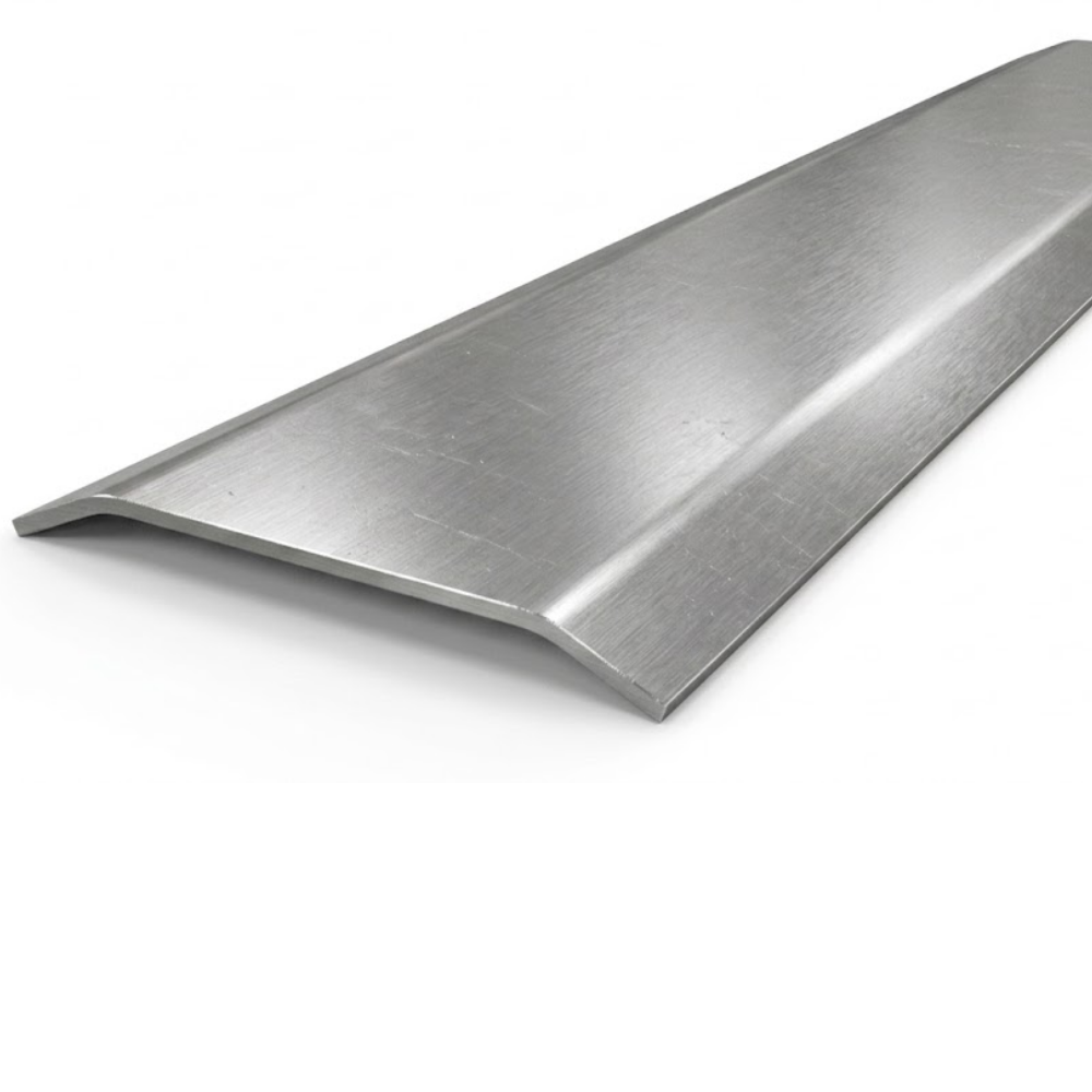 Top view of Kilargo 100mm Heavy-Duty Stainless Steel Threshold Plate 6mm High IS4055s-1000