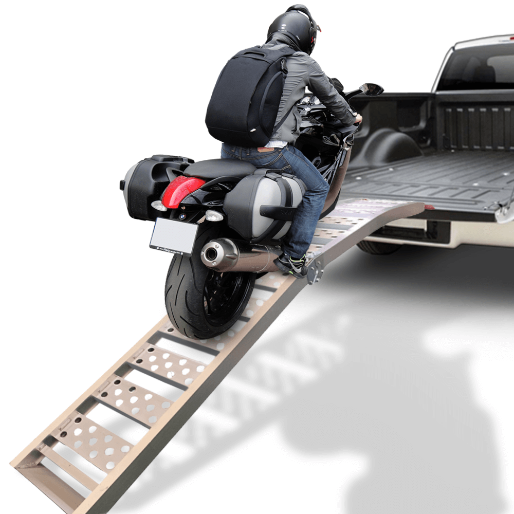 Heeve 340kg 2.2m Folding Aluminium Motorcyle Ramp