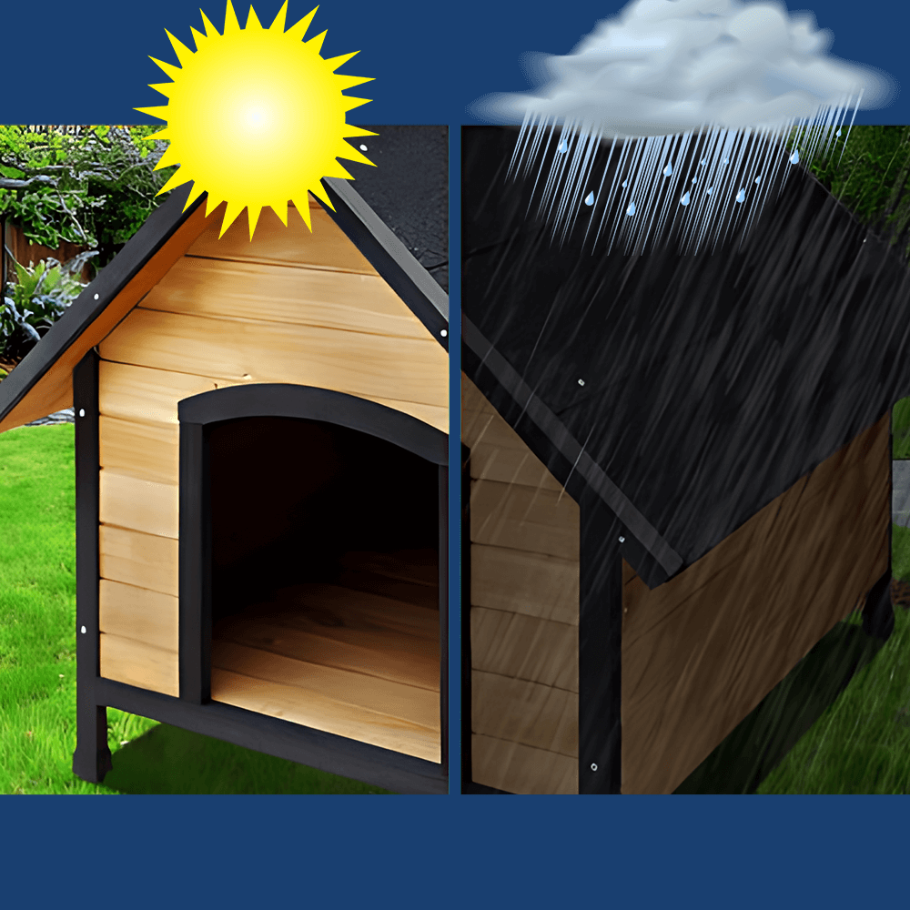 i.Pet Outdoor Wooden Dog Kennel House - Extra Large