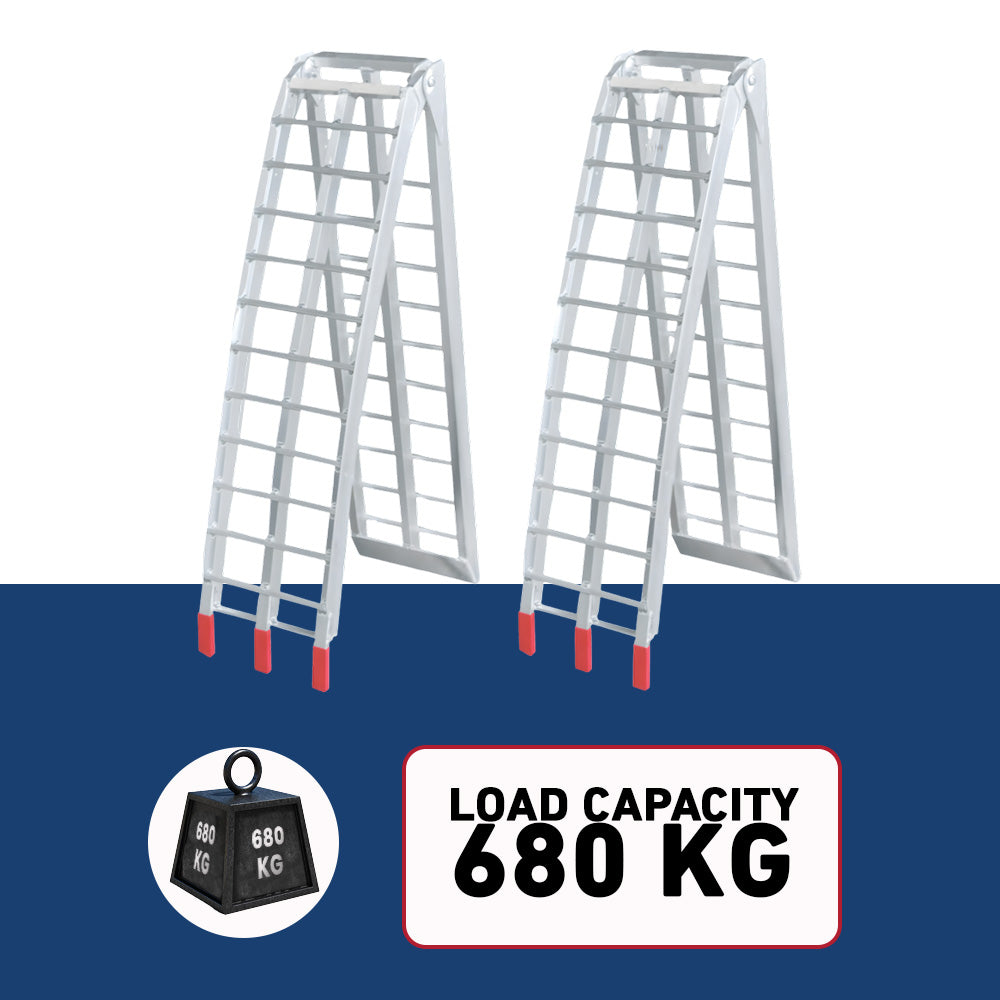 Oz 2.3m x 680kg Aluminium Foldable Loading Ramps