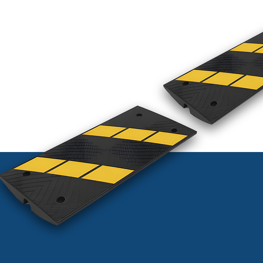 Barrier Group 900mm Rubber Kerb Ramp for Rolled-Edge Kerb