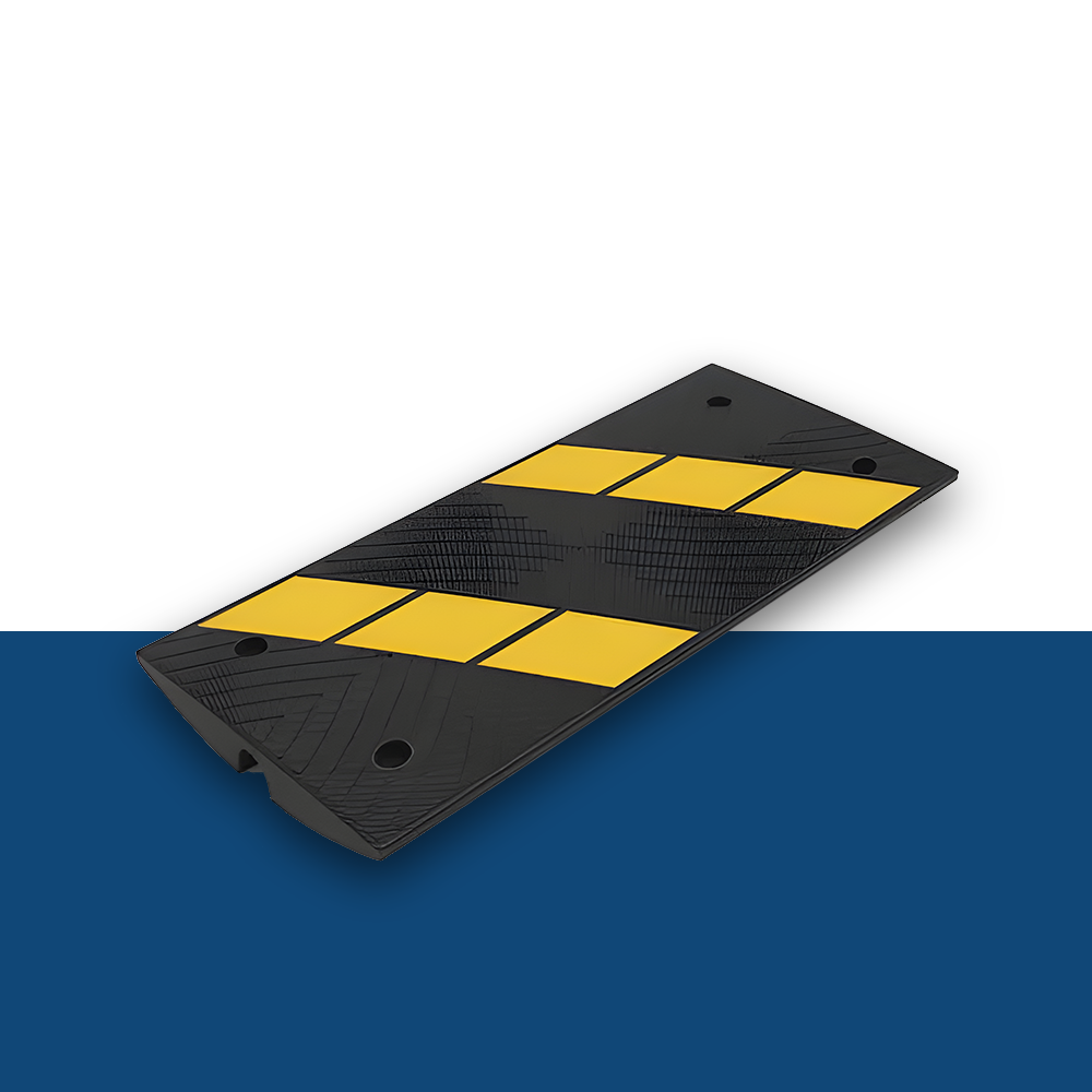 Barrier Group 900mm Rubber Kerb Ramp for Rolled-Edge Kerb