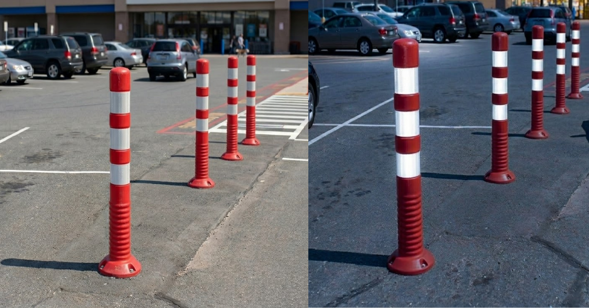 Base Guard 750mm Reflective PE Warning Post