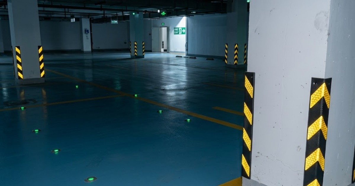 Base Guard Chevron Rubber Corner Guard – Standard Duty