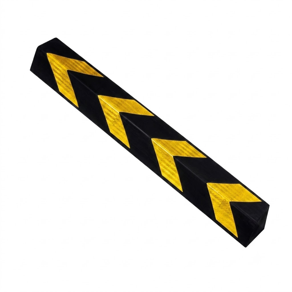 Base Guard Chevron Rubber Corner Guard – Standard Duty on White background