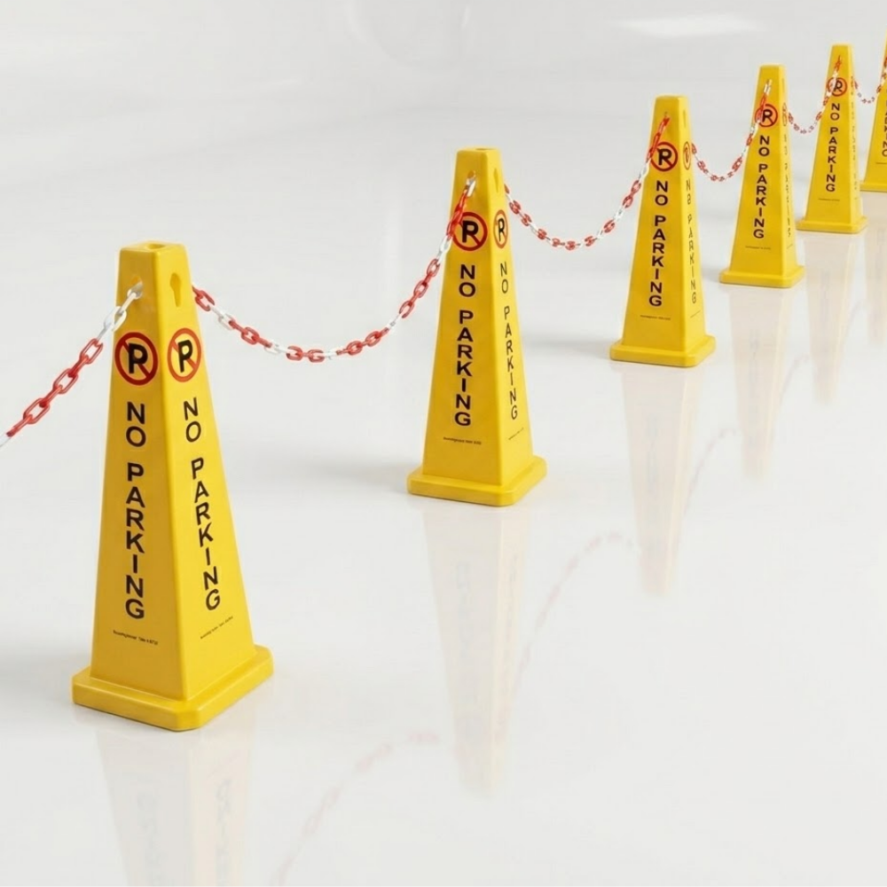 multiple Base Guard No Parking Safety Cone