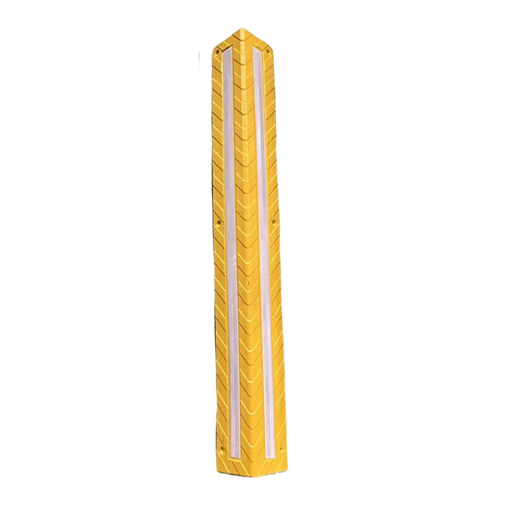 Yellow Base Guard Plastic Corner Guard on white background