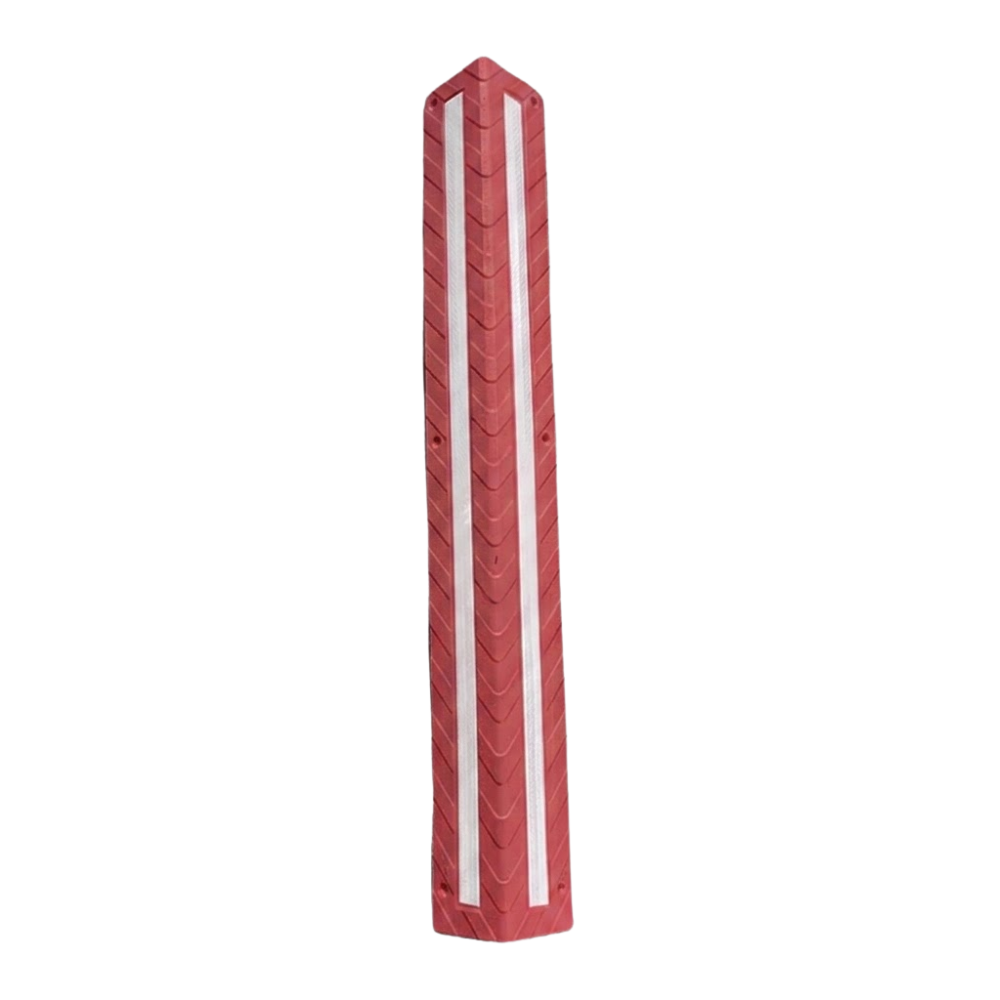 Red Base Guard Plastic Corner Guard on white background