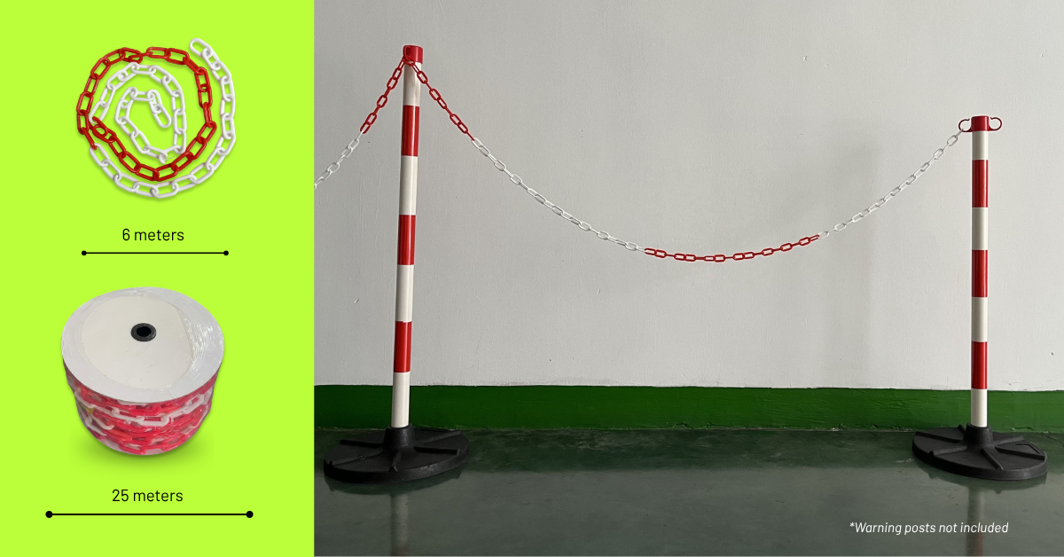Base Guard Plastic Safety Barrier Chain