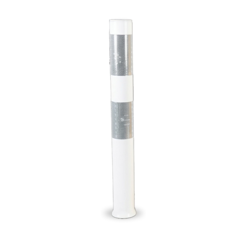 White Base Guard Reflective Parking Bollard