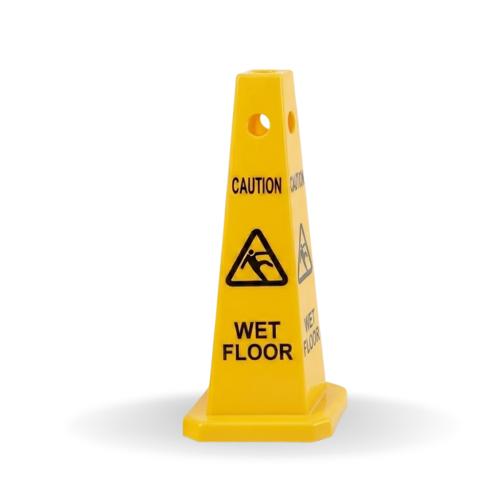 Base Guard Wet Floor Caution Cone on white background