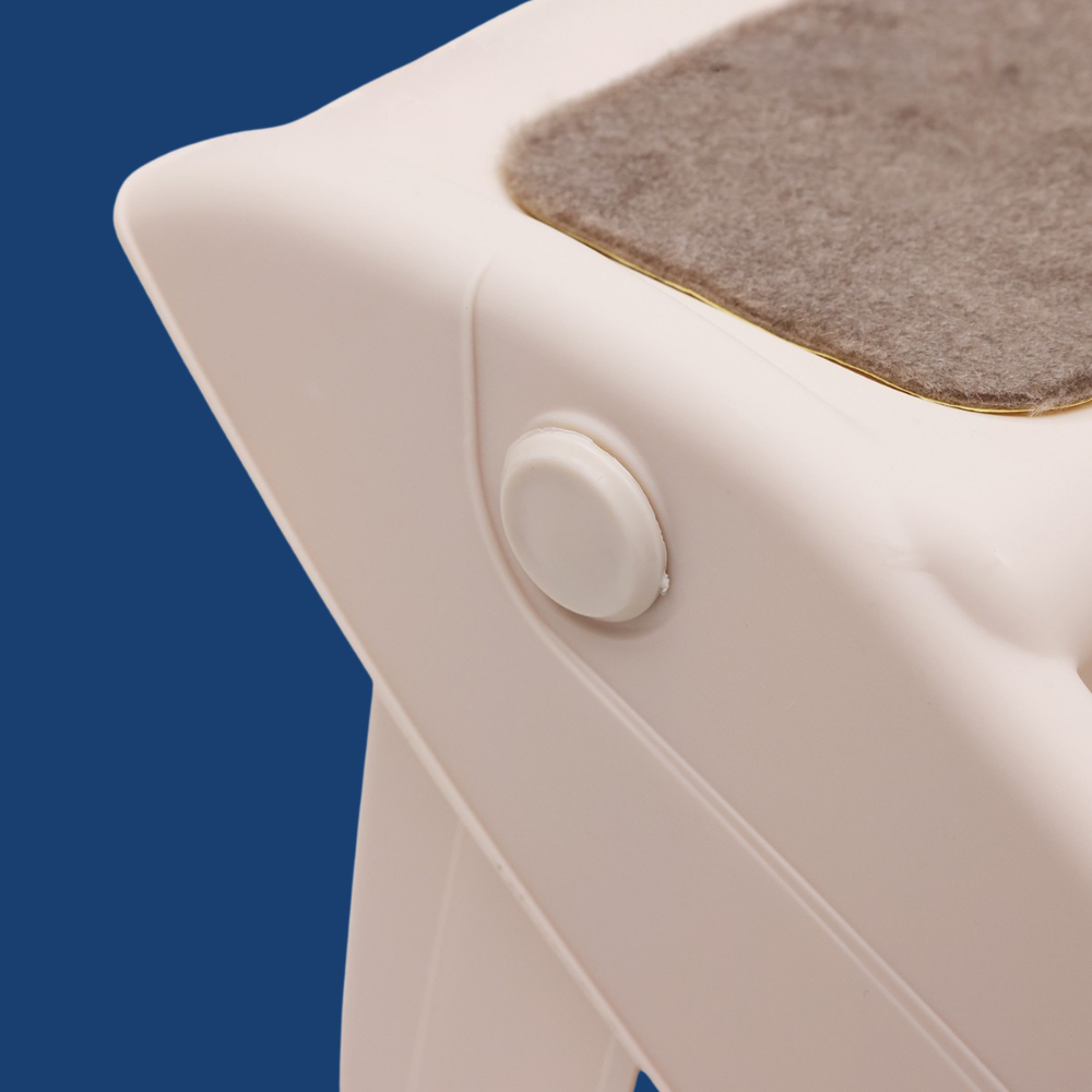 Close-up of pet ramp hinge on a blue background