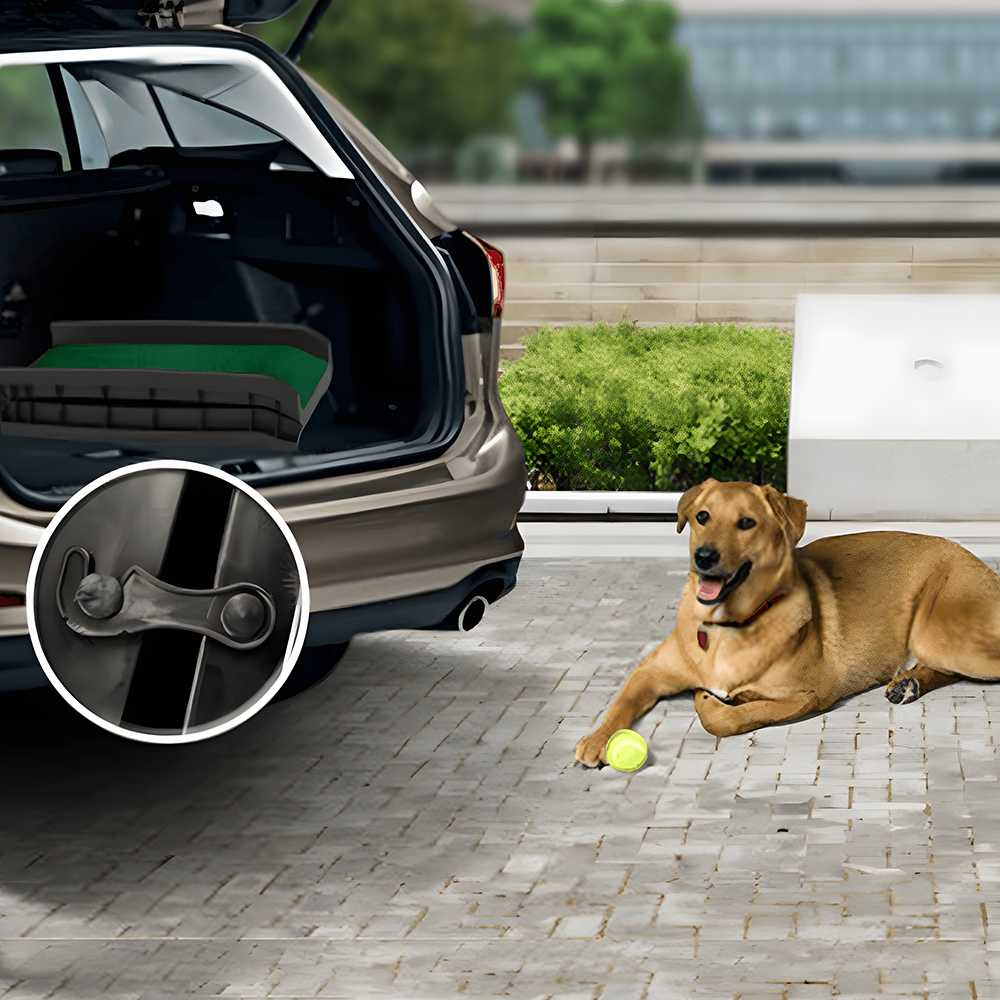 Furtastic Foldable Plastic Dog Ramp with Synthetic Grass