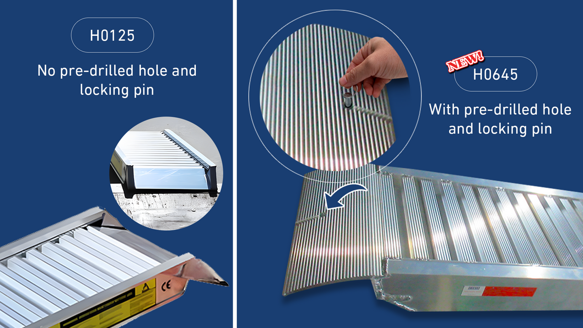Heeve 4-Tonne 1.2m x 380mm Aluminium Loading Ramps