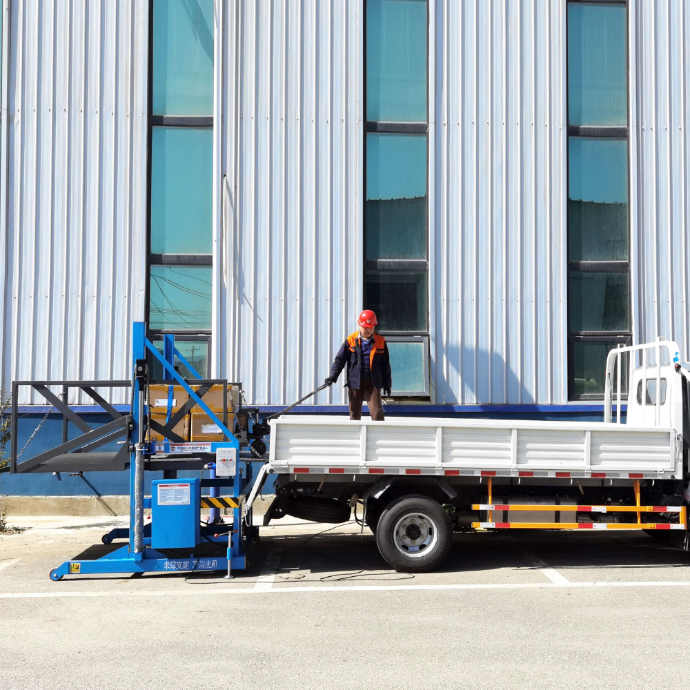 actual unit installed at the rear of the truck