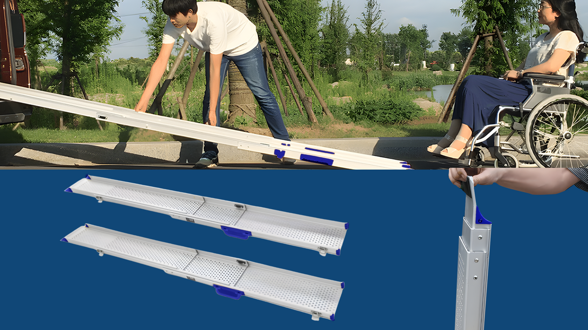 Heeve 3-Piece Telescopic Aluminium Wheelchair Ramps
