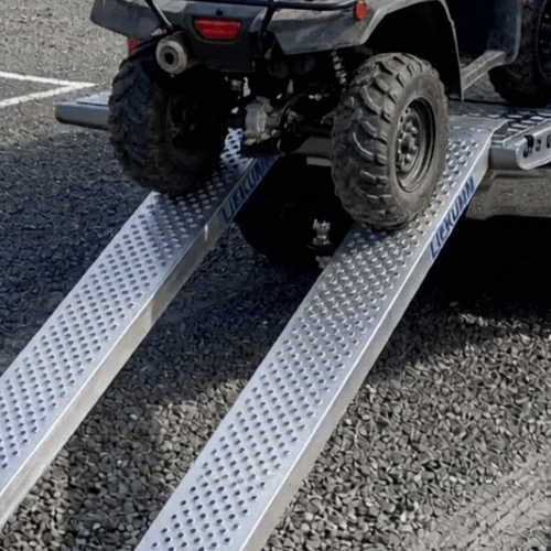 Heeve 400kg Straight Non-Folding Aluminium Loading Ramp - Pair