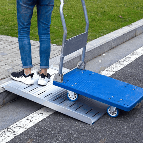 Heeve Aluminium Non-Folding Wheelchair Ramp with Open Grid Deck
