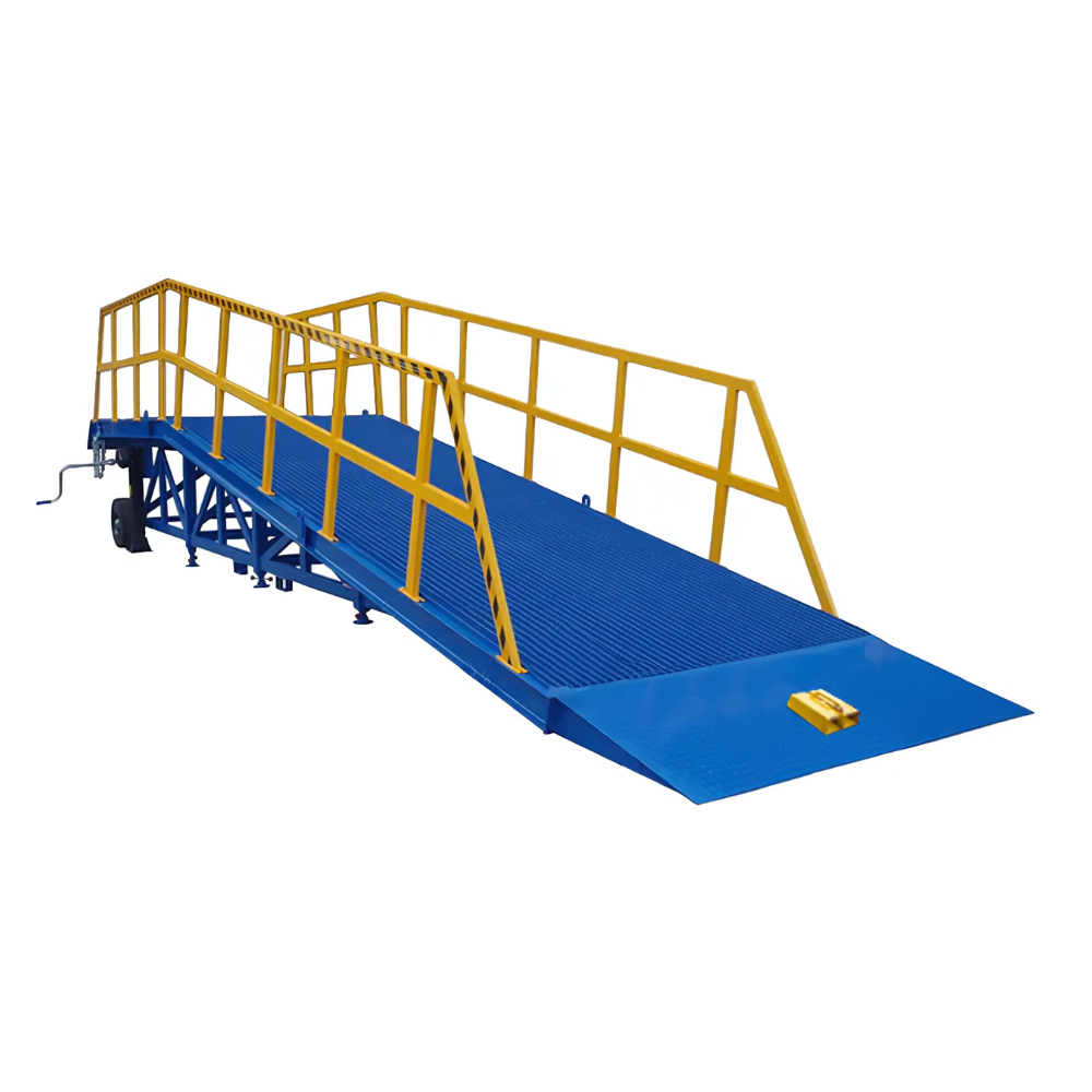 Heeve® Forklift Dock Ramp/Yard Ramp with Grated Surface - Manual Model