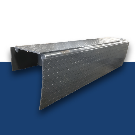 corner view of Heeve Manual Adjustable Steel Loading Dock Edge Leveller