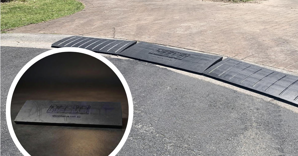 Heeve Premium Rubber Driveway Ramp 1.2m - Centre Module