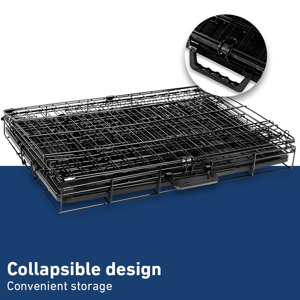 collapsible design of i.Pet 36inch Pet Cage - Black